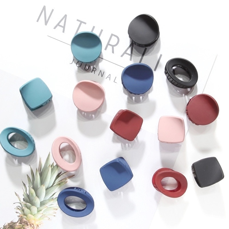 Korean hair jewelry simple hollow small hairpin grab clip Japanese and Korean personality top clip