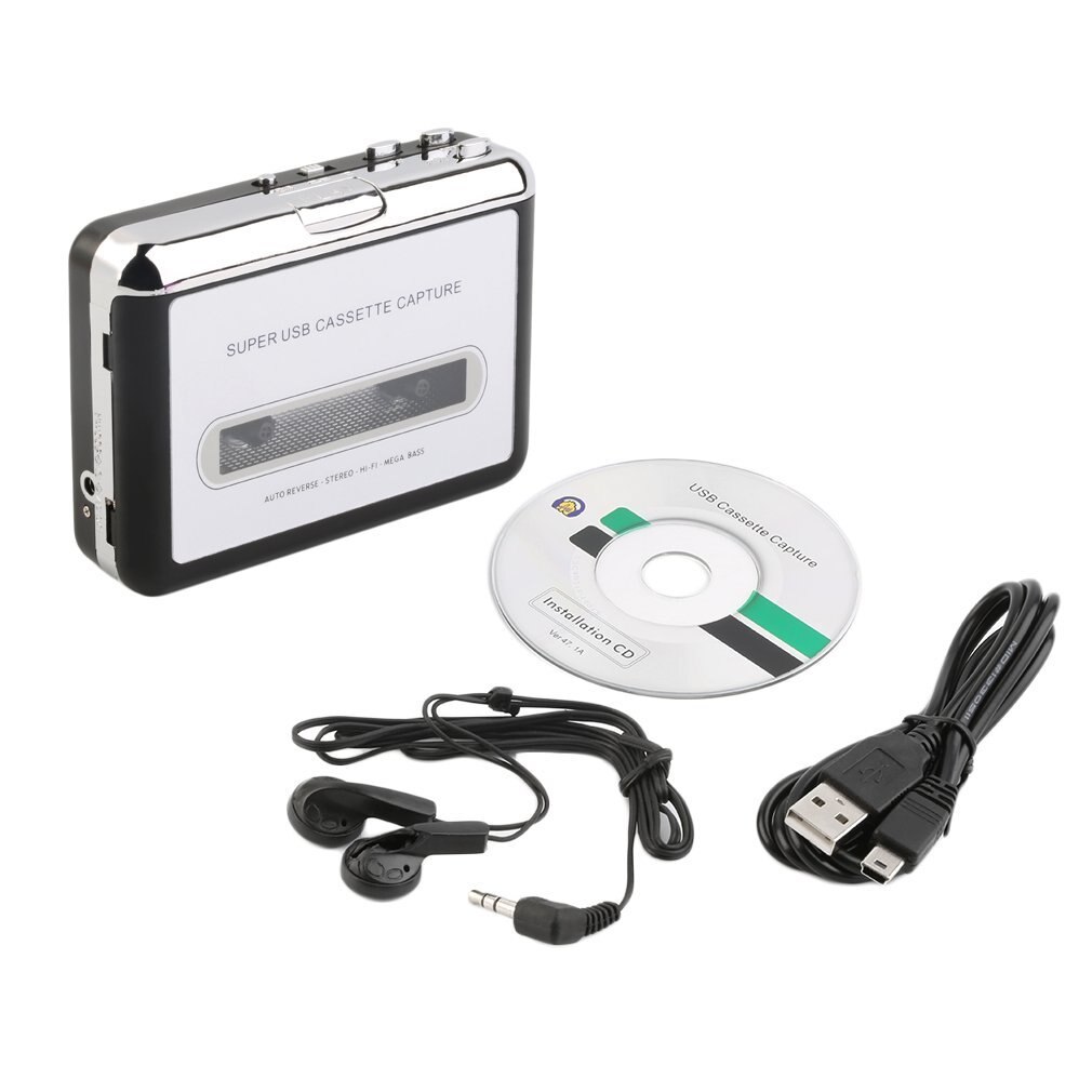 Usb Cassette Capture Speler Tape Om Pc Super Draagbare Usb Cassette-to-MP3 Converter Capture Audio Music Player