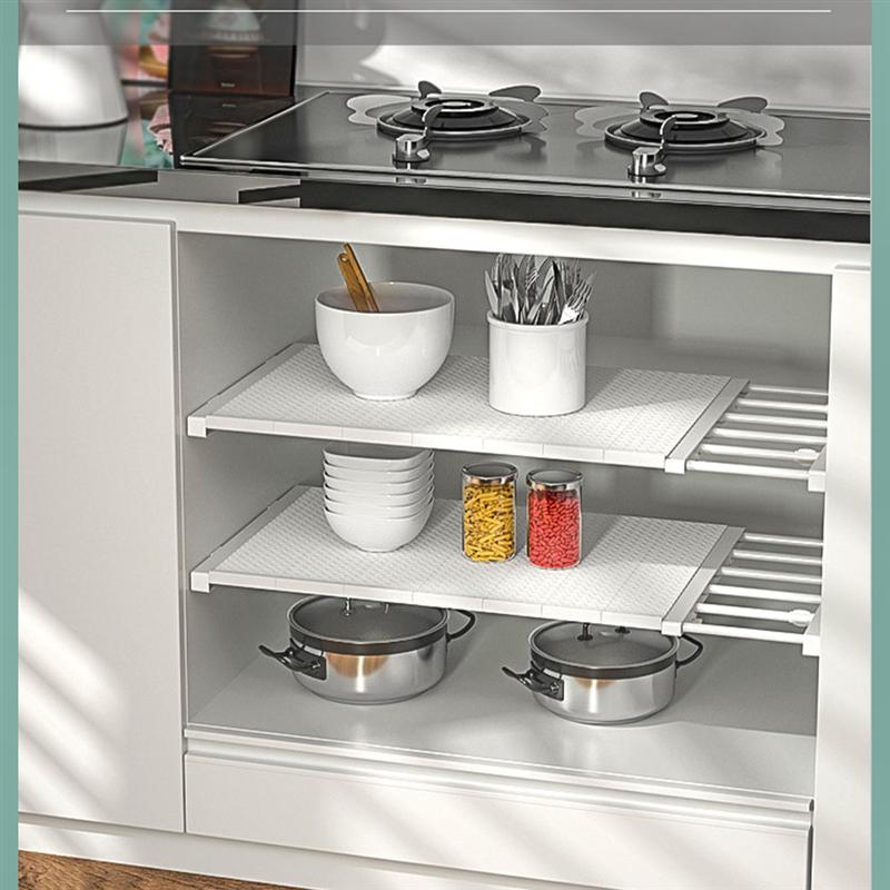 Closets Shelf Divider Adjustable Storage Rack Shelf Organizer for Home Bedroom