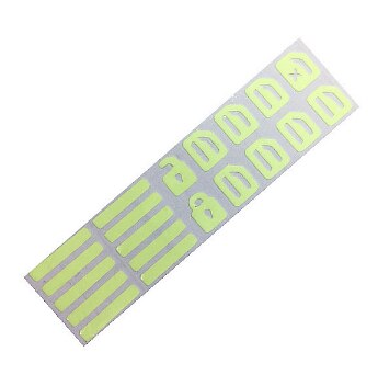 Car universal window luminous sticker fluorescent sticker glass lifter switch button glow sticker modified fluorescent sticker