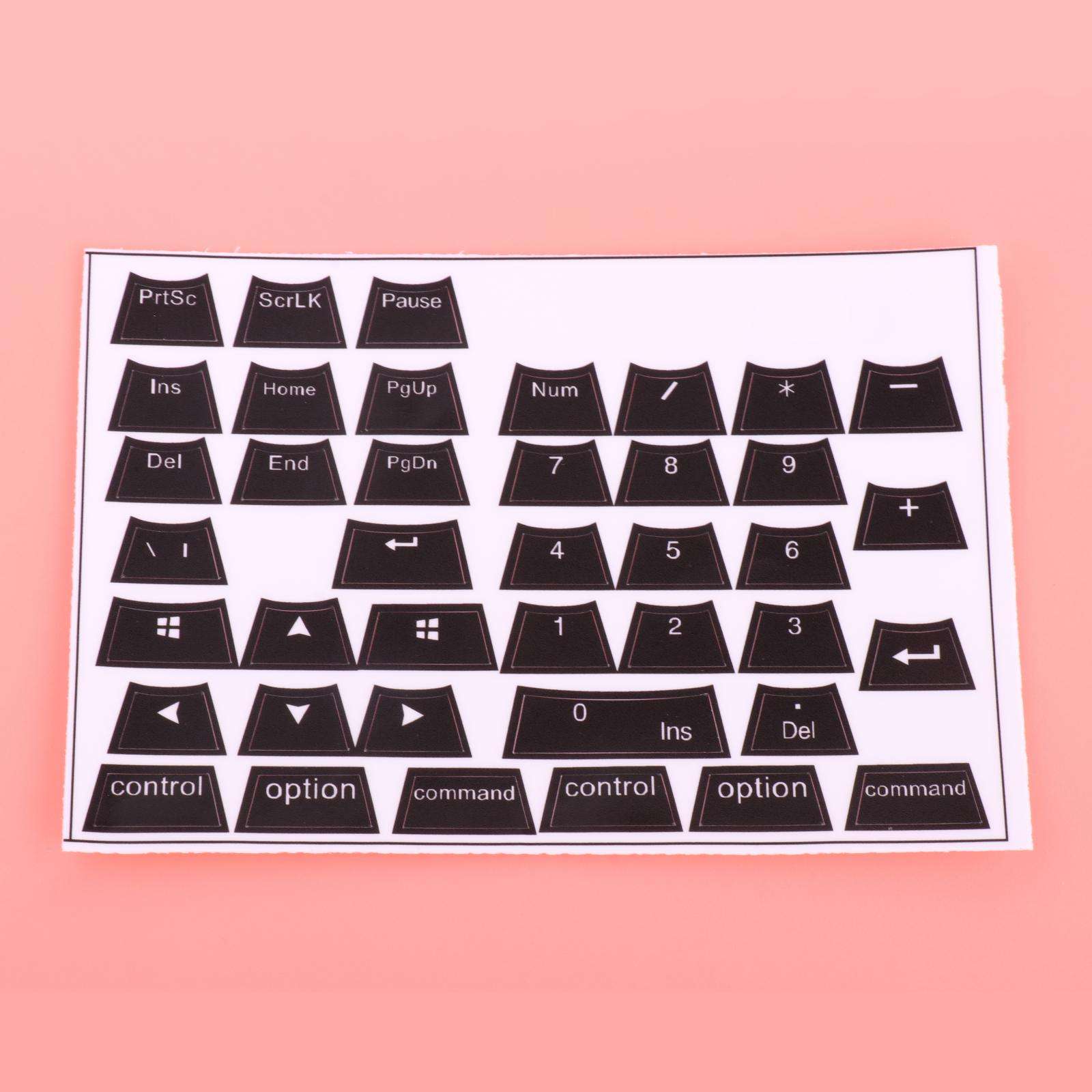Keyboard Side Stickers for XDA Height Mechanical Keycaps Computer Desktop