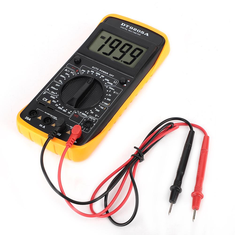 DT-9205A Handheld LCD Digital Multimeter profesional AC/DC Volt Ampere Ohm Kapazität Hz Tester Elektrische Instrument