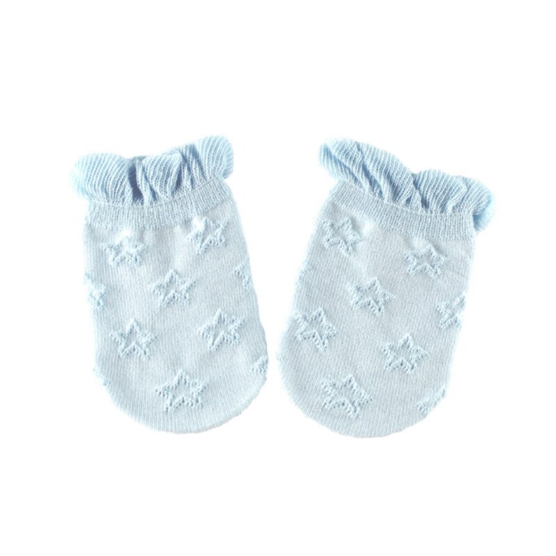 1 paar Baby Handschuhe Fäustlinge Weiche Baumwolle Gestrickte Wärmer Socken Sox Dusche XX9F