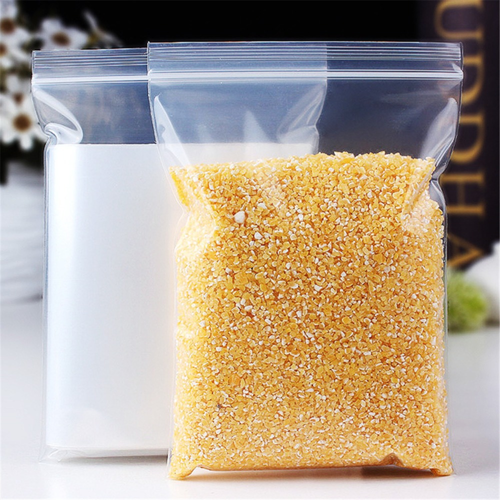 Genomskinliga påsar handväskor plast genomskinliga påsar förvaringsorganisatör vakuumförslutningspåsar vattentäta påsar ziplock hem trädgård