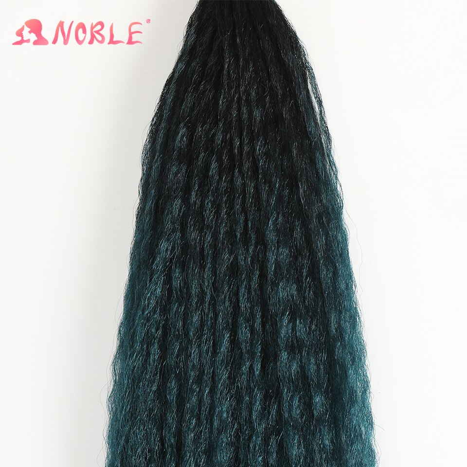 Mèches synthétiques Afro crépues lisses – Noble star, Extensions capillaires avec une fermeture gratuite, 6 lots