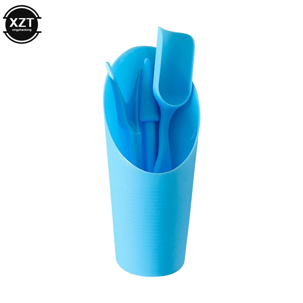 Garden Planter kit DIY Accessories Sowing succulents transplant seedlings planted tool Bonsai fertilizer drilling device 1 Set: Blue