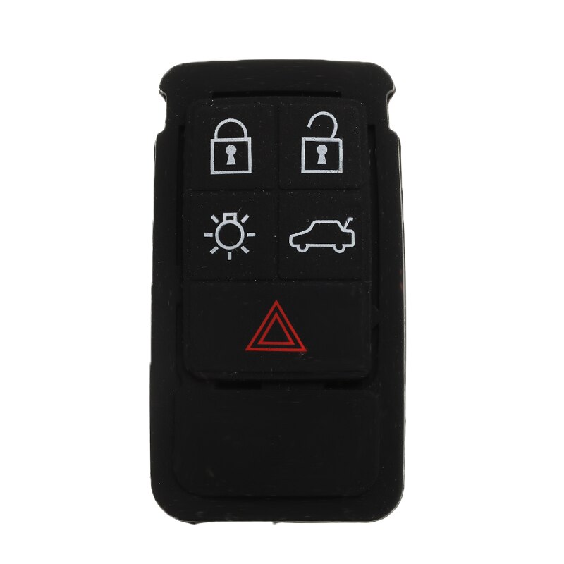 5 Buttons Remote Key Rubber Pad Replacement Fob Fit For Volvo S60 S80 XC70 XC90 Car Remote Key Mat Case Auto Accessories