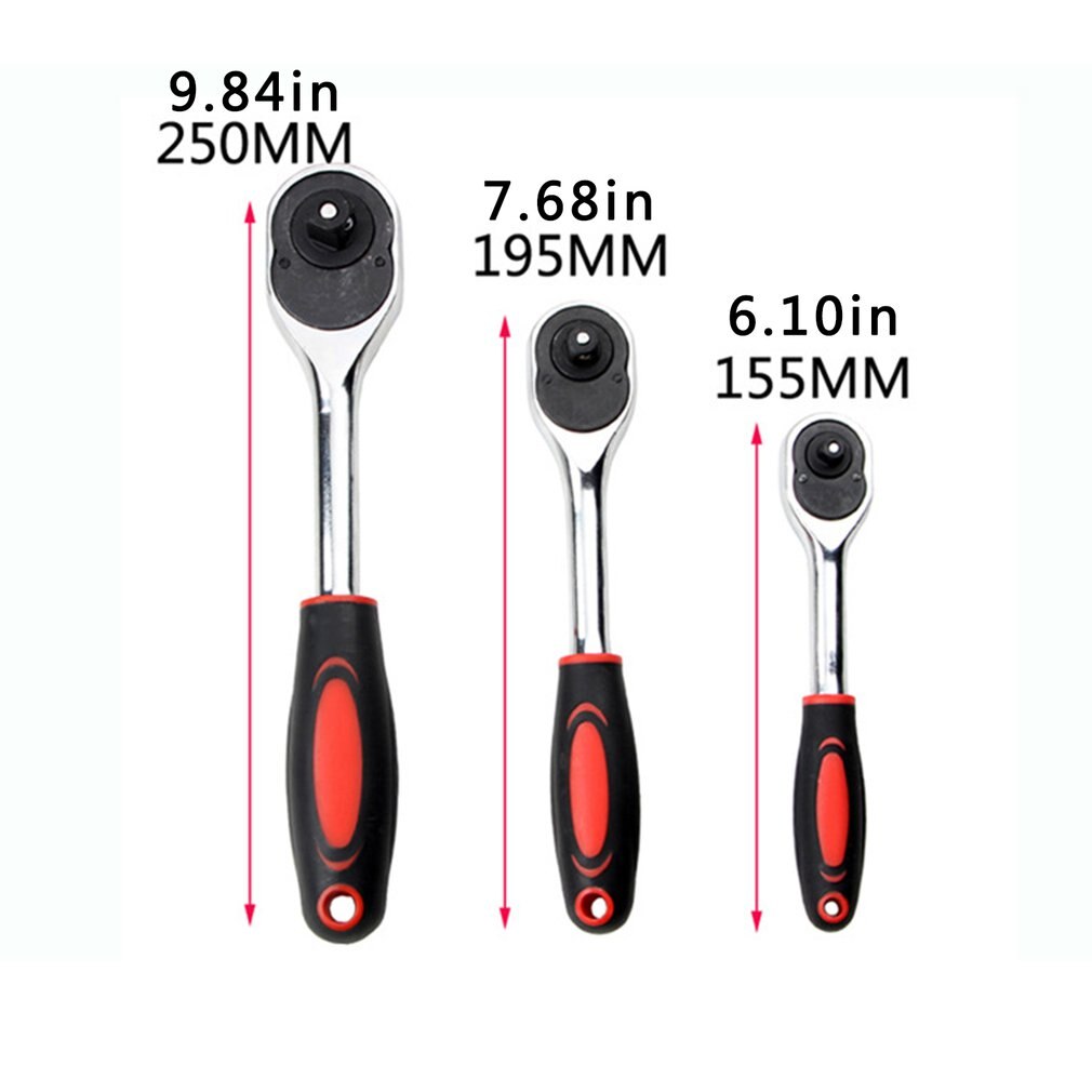 24 Teeth 1/4 3/8 1/2 inch Adjustable Extension Ratchet Handle Wrench Long Rotating Telescopic Socket Ratchet Wrench Spanner