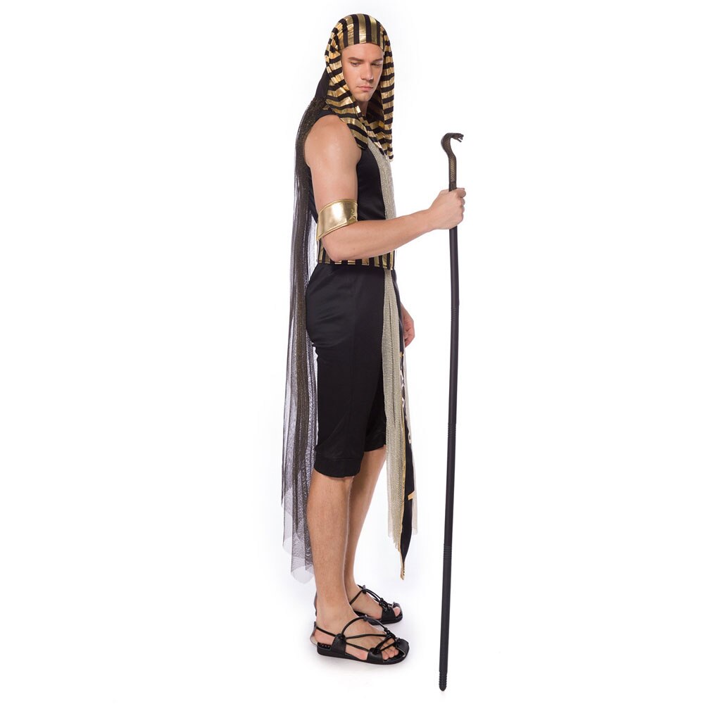 Umorden fantasia vuxen egypten egyptisk kung farao kostymer cosplay för män halloween purim mardi gras fancy dress