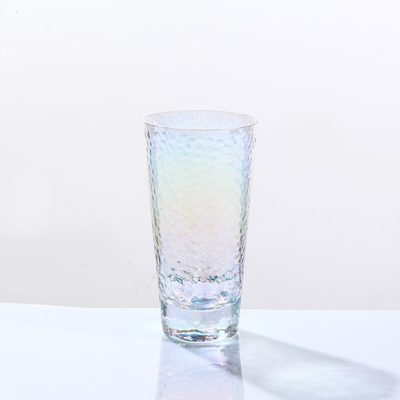Vaso de vidrio con forma de martillo arcoíris , taza de té verde, taza japonesa y la Oficina para el hogar, de 295/315/335/440ML: D335ML