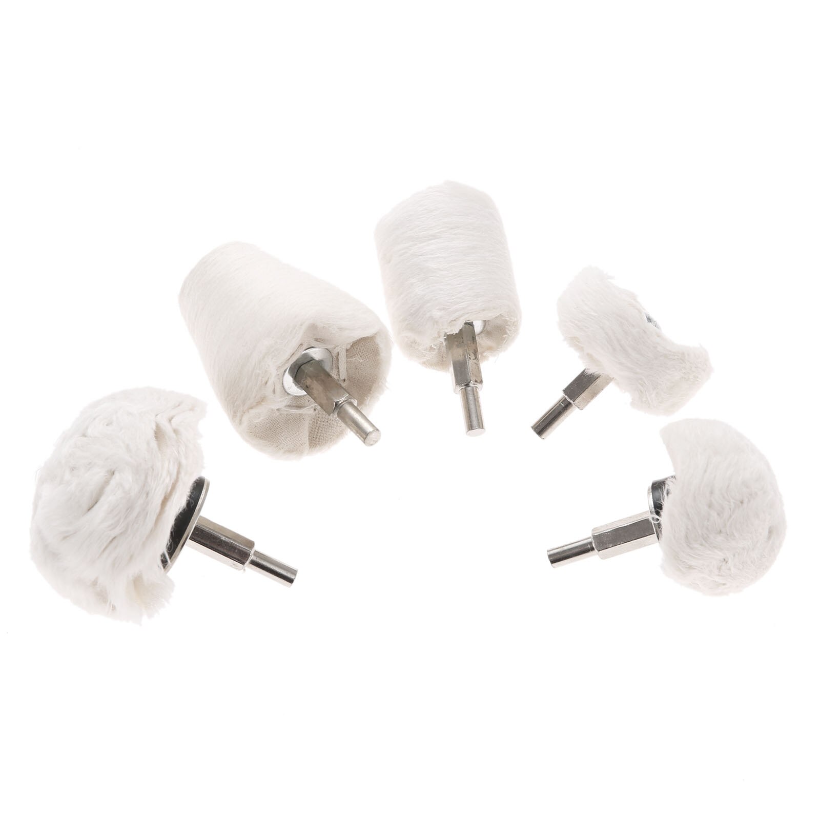 5pcs Buffing Pad Polishing Mop Wheel Drill Kit for Metal Aluminum Chrome Car Buffer Polisher Drill