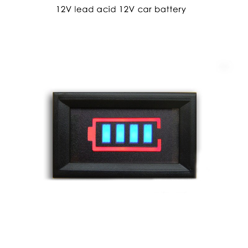 Elbil batterimåler bly-syre og lithium-ion batteri batterikapacitetsindikator bord batterikapacitetsindikator: 12v