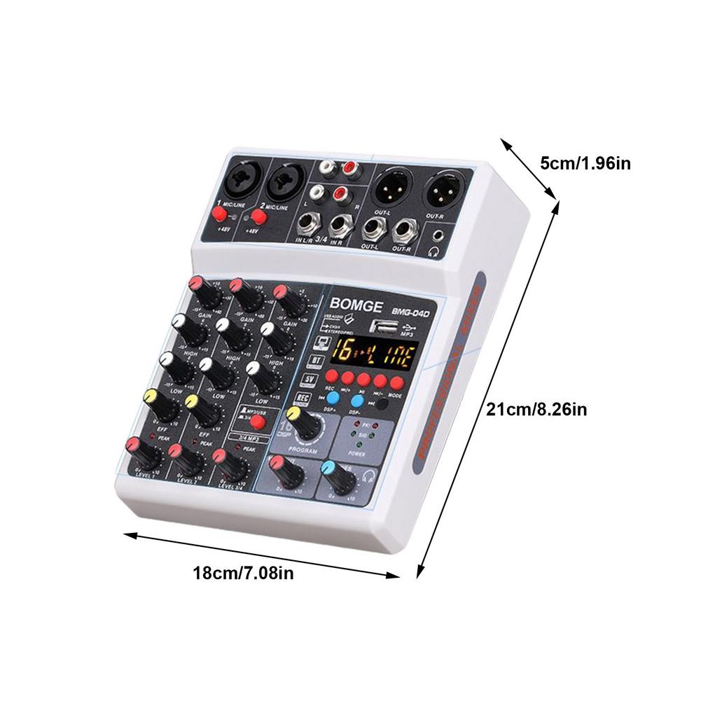4-Channel Audio Mixer For DJ Sound Controller Interface USB 16dsp Effect Interface Sound Card Dj Console For