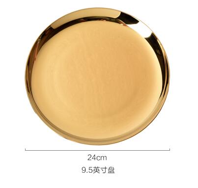 8 or 9.5 tommer sølv eller guld middagstallerken keramisk porcelæn kage tallerken snack tallerken dessert tallerken: D