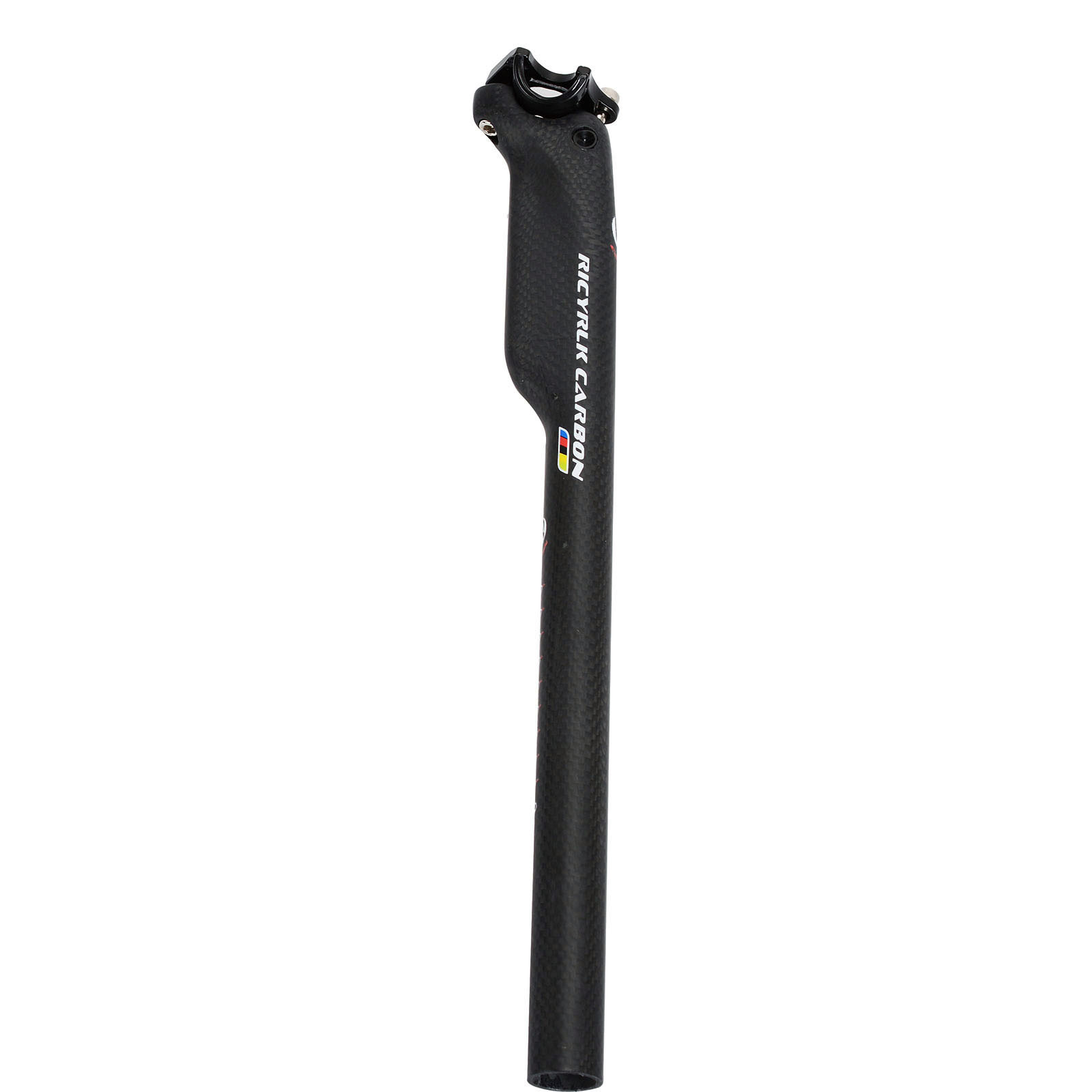 Tija de sillín de fibra de carbono para bicicleta de carretera, poste de asiento de viento de corte, /27,2/30,8x31,6/350mm, 3K, 400