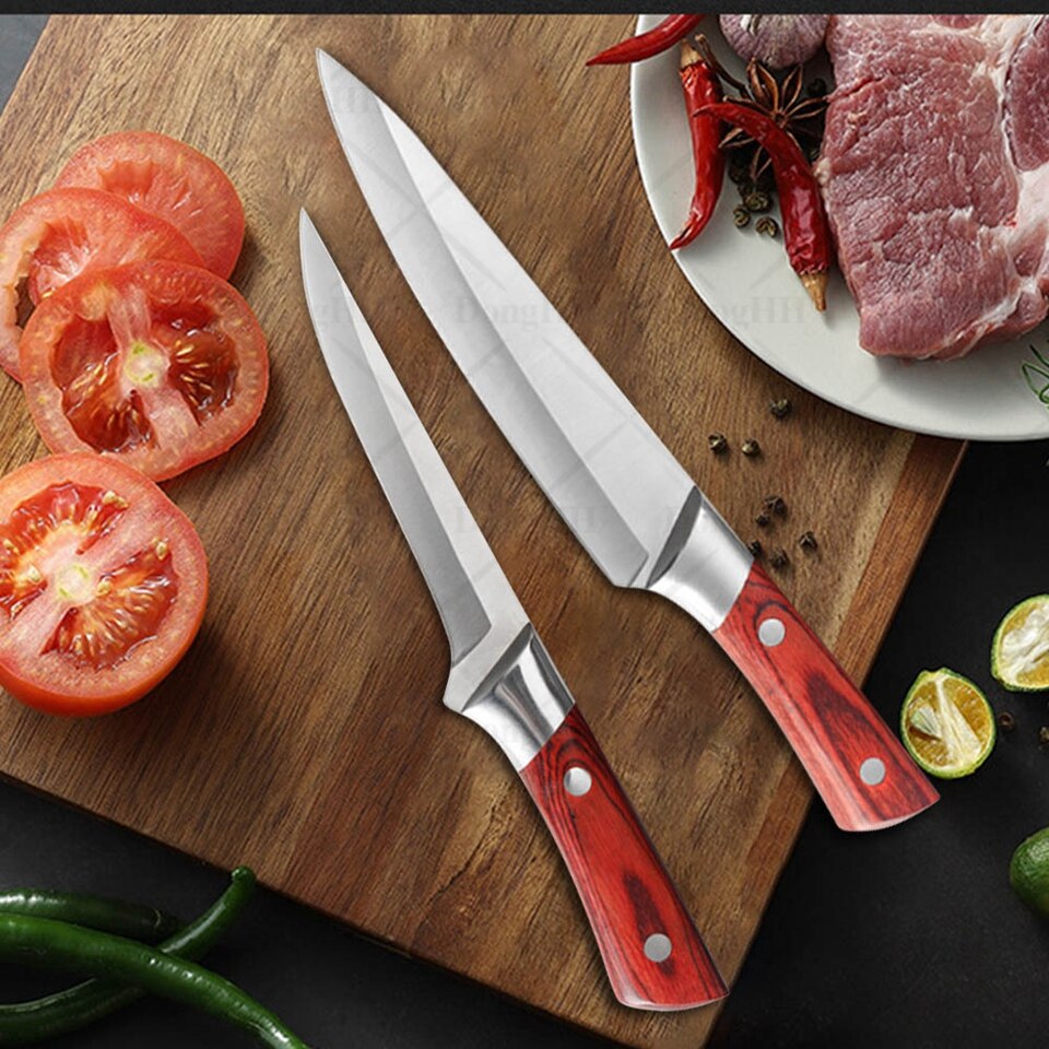 Butcher Knife Set Kitchen Knives Set Chef Knife Forged Meat Cleaver For Meat Vegetable Fruits Cutter Slicer