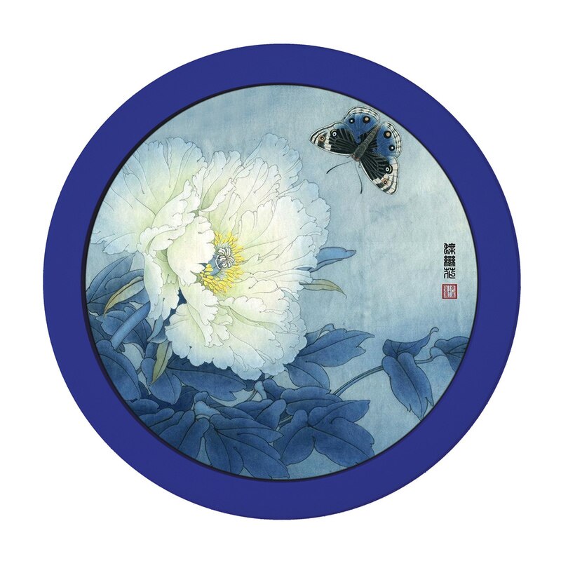 Round Photo Frame DIY Wooden Photo Frames Wall Mounted Hanging Picture Frames Cadre Photo Murale Living Room Decor: Navy Photo Frame / 7 inch