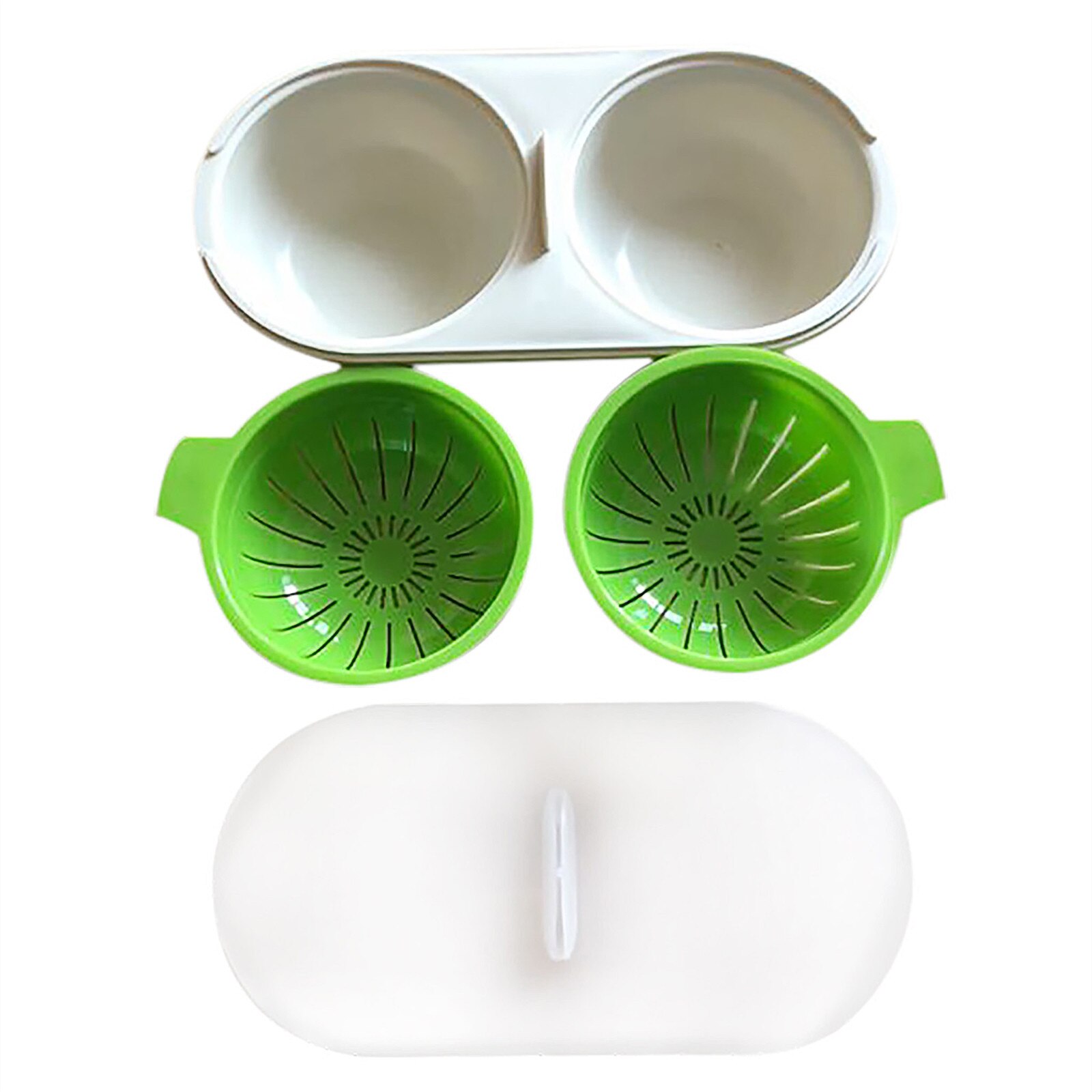 Kitchen Microwave Food Grade Cookware Double Cup Boiler Kitchen Steam: B