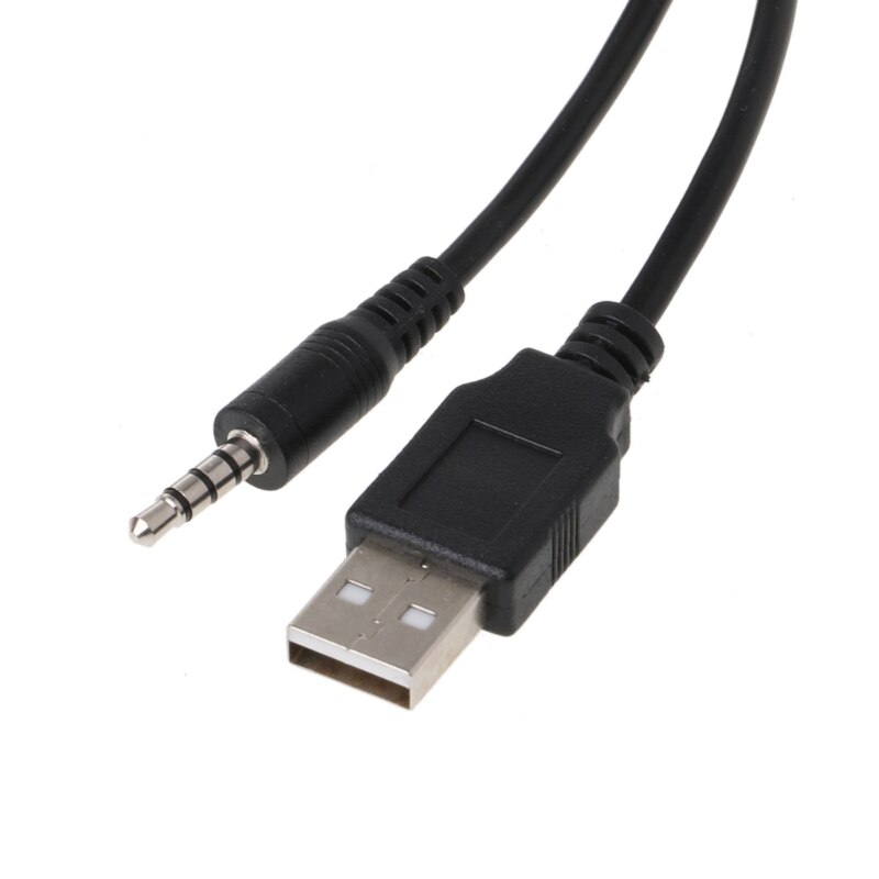 1M Auto Dash Inbouw Usb-poort Auto Boot 3.5mm AUX USB Verlengkabel Adapter