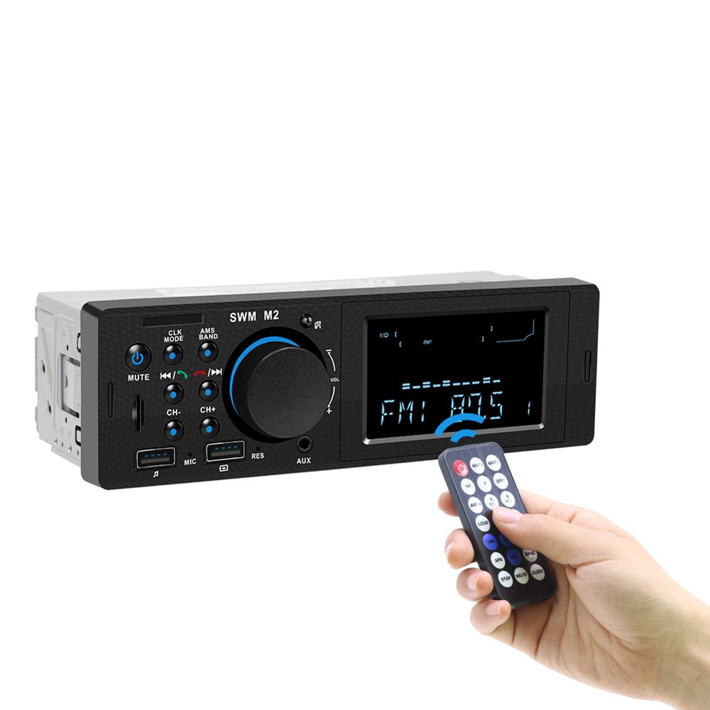 1 Din Auto Stereo MP3 Muziekspeler FM Radio Bluetooth 4.0 Ondersteuning TF Card AUX Dual USB Opladen voor iOS /Android 1din Autoradio
