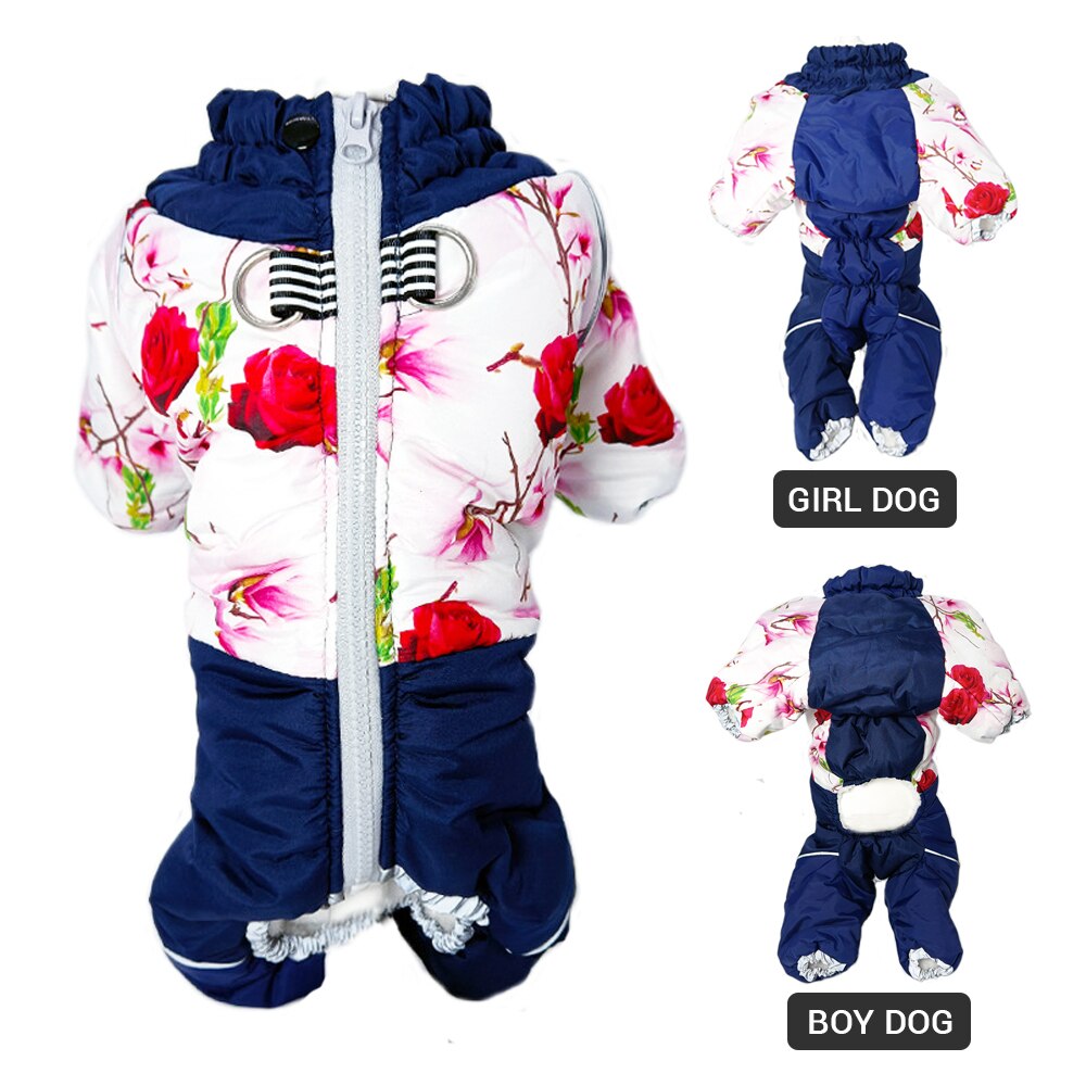 Mädchen/Junge Hund Winter Schneeanzug Wasserdicht Winddicht Winter Jacken für Hunde Weiche Verdicken Vlies Futter Winter Hund Kleidung Overall