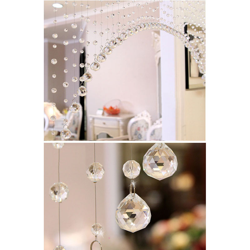 1m/1 stücke Acryl Kristall Perle Vorhang Hochzeit DIY Party Dekoration Moderne Wohnzimmer Vorhang Kristall Fenster Vorhang TSLM1