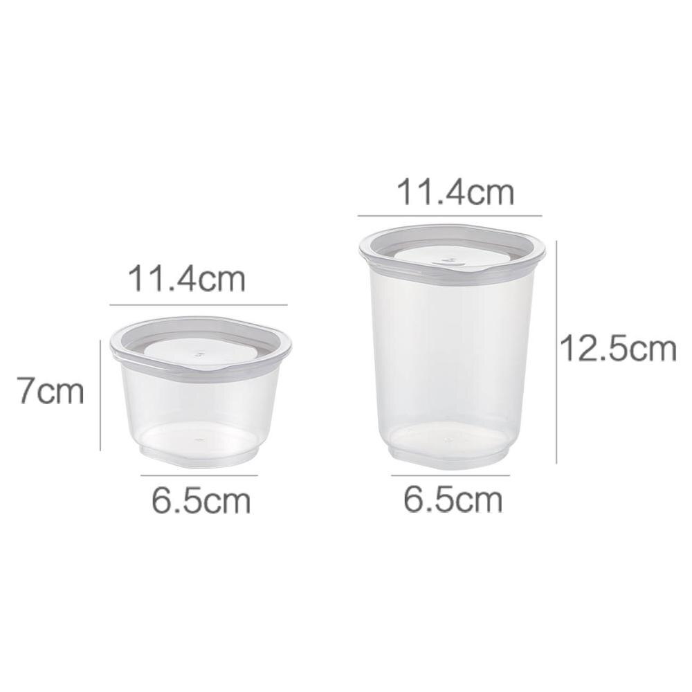 OTHERHOUSE 1Pc Kitchen Storage Containers Clear Plastic Container Candy Food Storage Jar Sealed Bottle Refrigerator Organizer