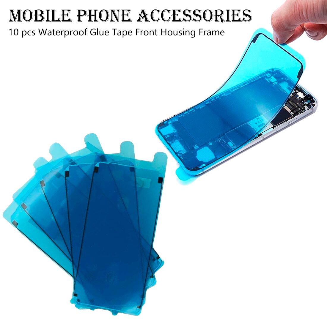 10pcs Screen Plakband Front Behuizing Frame Waterdicht Stickers Adhesive Lijm voor iPhone 7/7 plus/8 /8 plus/X/XR/XS/XS MAX
