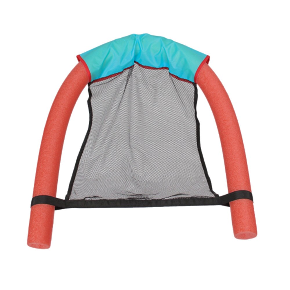 Fantastisk svømning noodle sæde pool flydende mesh stol flydende seng slynge flydende float pool rejse strand sæder: S rød