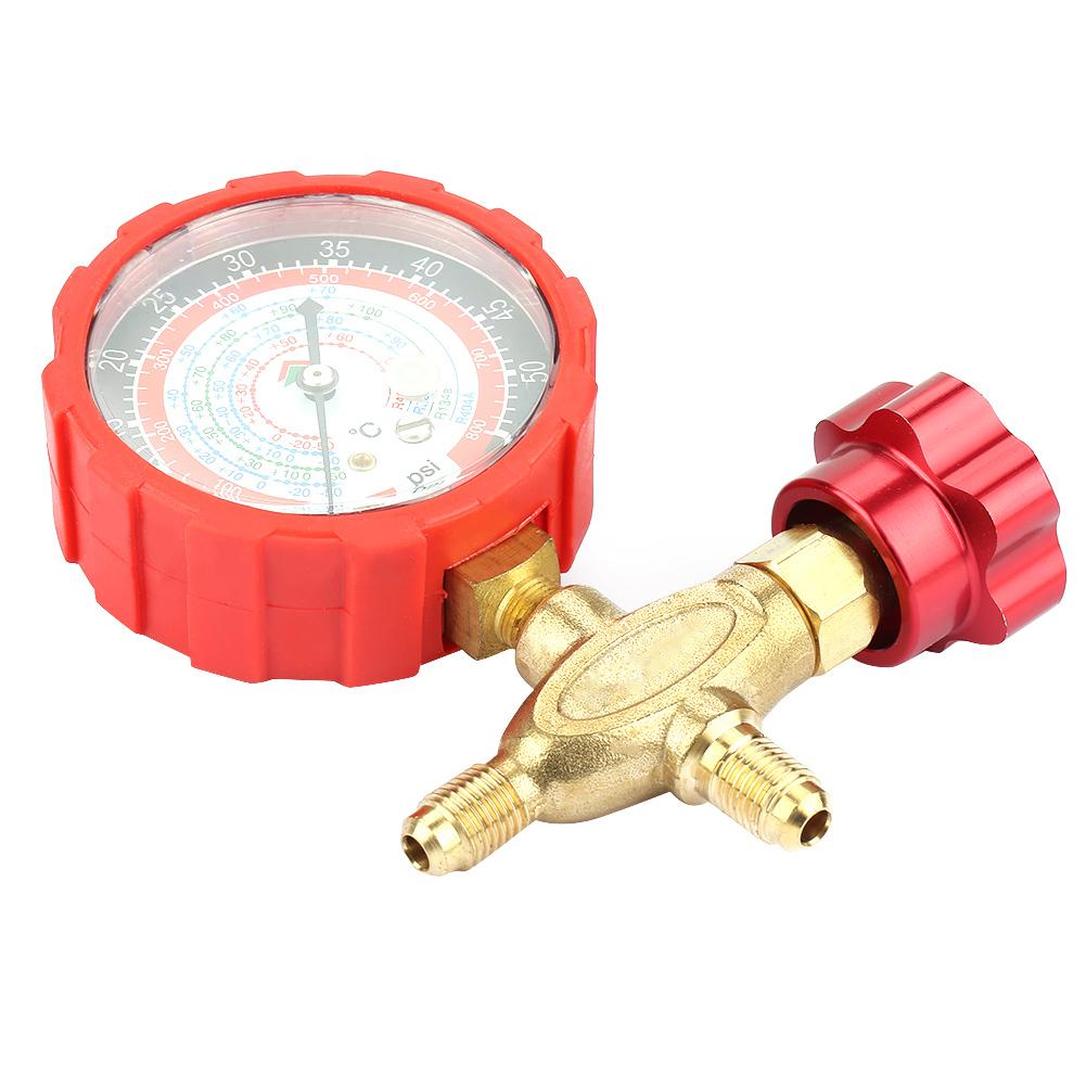 Air Condition Manifold Gauge Manometer& Valve 800psi 55kgf/cm square Fit For R404a R22 R410 R134A Plastic & Metal