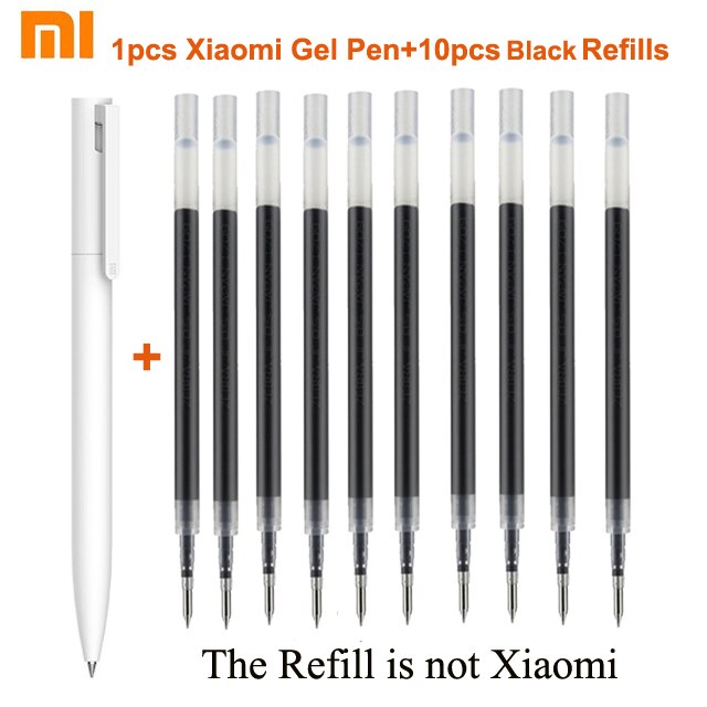 Original Xiaomi Mijia Gel Pen MI Pen 9.5mm Signing Pen PREMEC Smooth Switzerland Refill MiKuni Japan Ink (Black/Blue) Best: green
