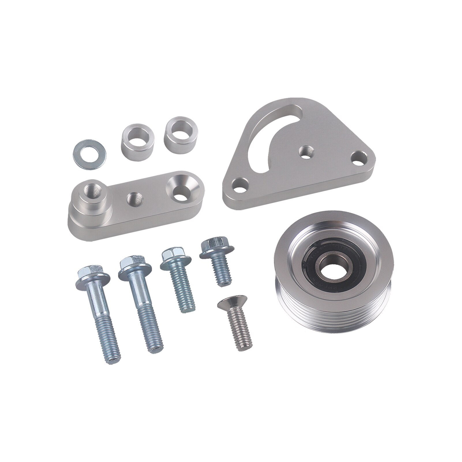 Ls Billet Aluminium Gegroefde Spanrol Voor LS1 LS2 LS3 LS6 5.3 6.0 6.2 Auto Accessoires