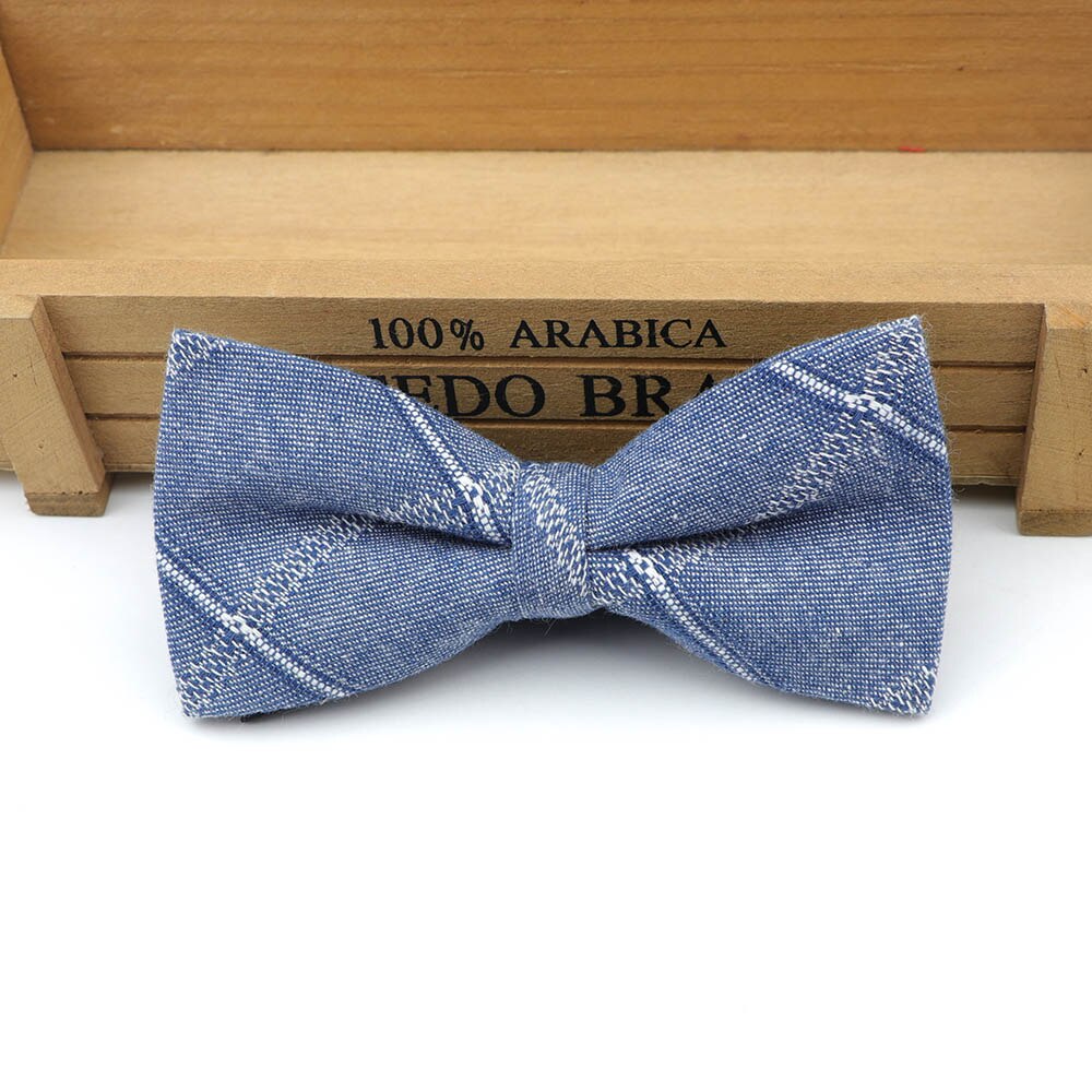 Stribet klassisk formel bomuldssløjfe gravata flere farver butterfly mønster slips herre luksus slips tweed butterfly: 2