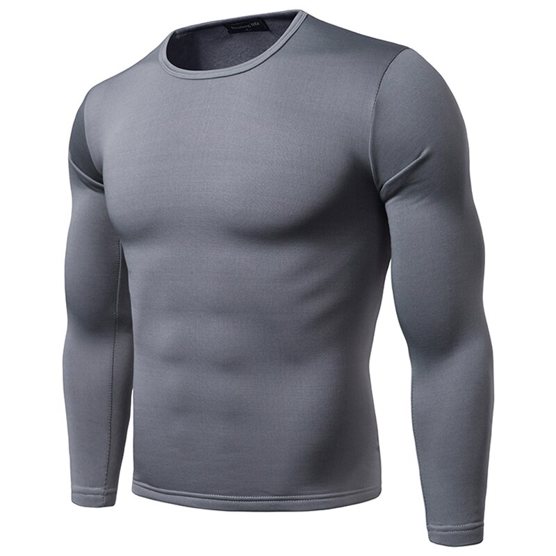 Mens Lite Thermal Underwear Top - Black – Heat Holders