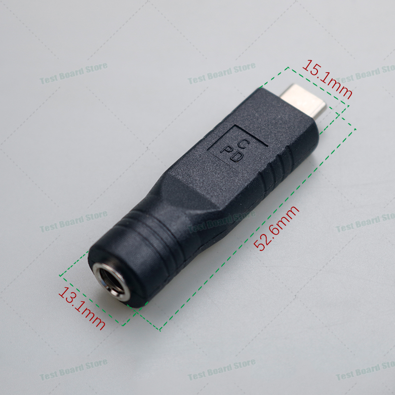 1Pcs PD Adapter USB C Type C Male To 4.0*1.7 5.5*2.1 5.5*2.5 7.4*5.0 7.9*5.5mm Female Plug Converter DC Power Jack Connector: army green