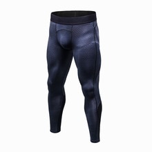 Los hombres Fitness de compresión pantalones Leggings mallas para correr Fitness seco ropa deportiva pantalones de gimnasio, pantalones de entrenamiento