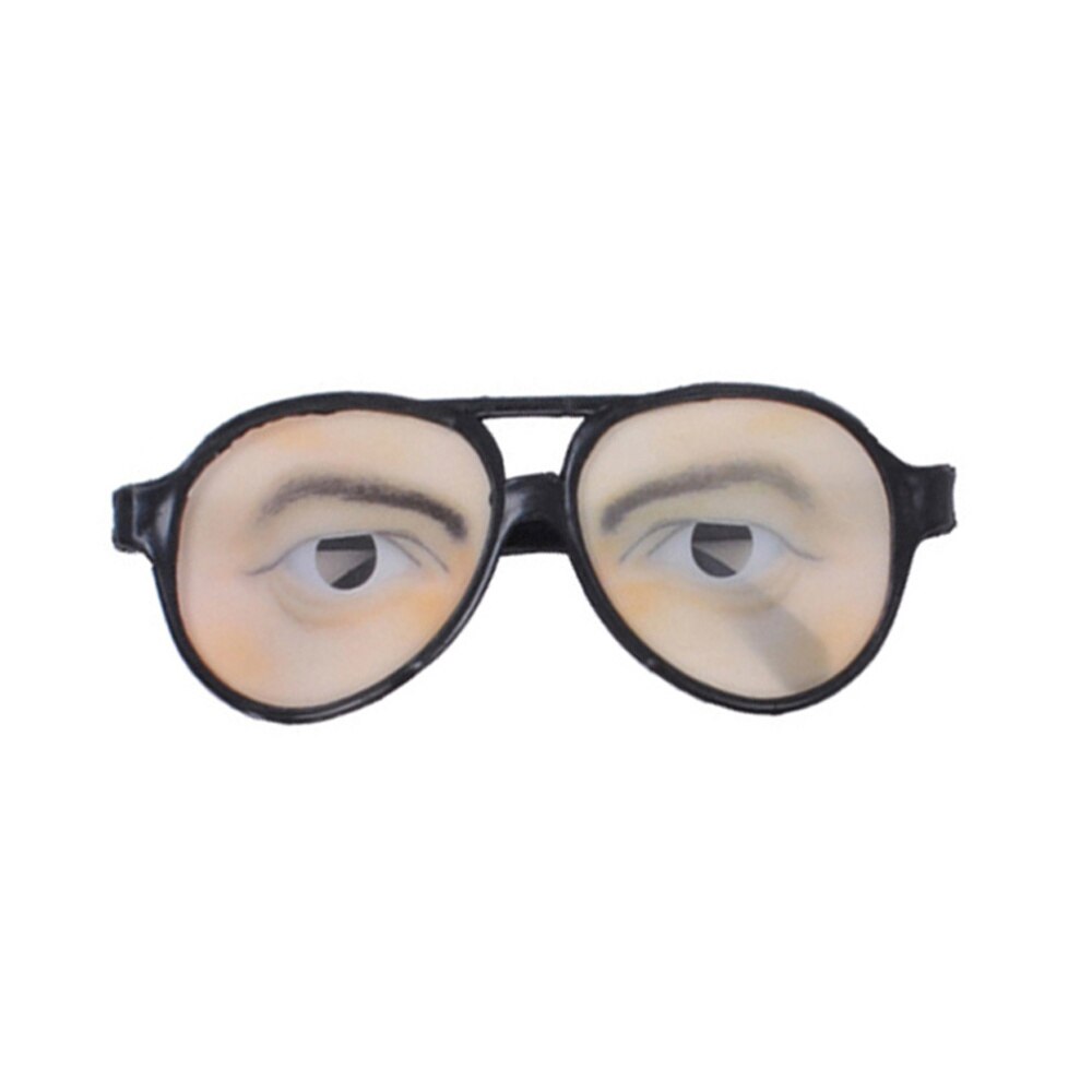 Halloween Trick Male Funny Eyes Glasses Prank Disguise Eyeglass Party Props