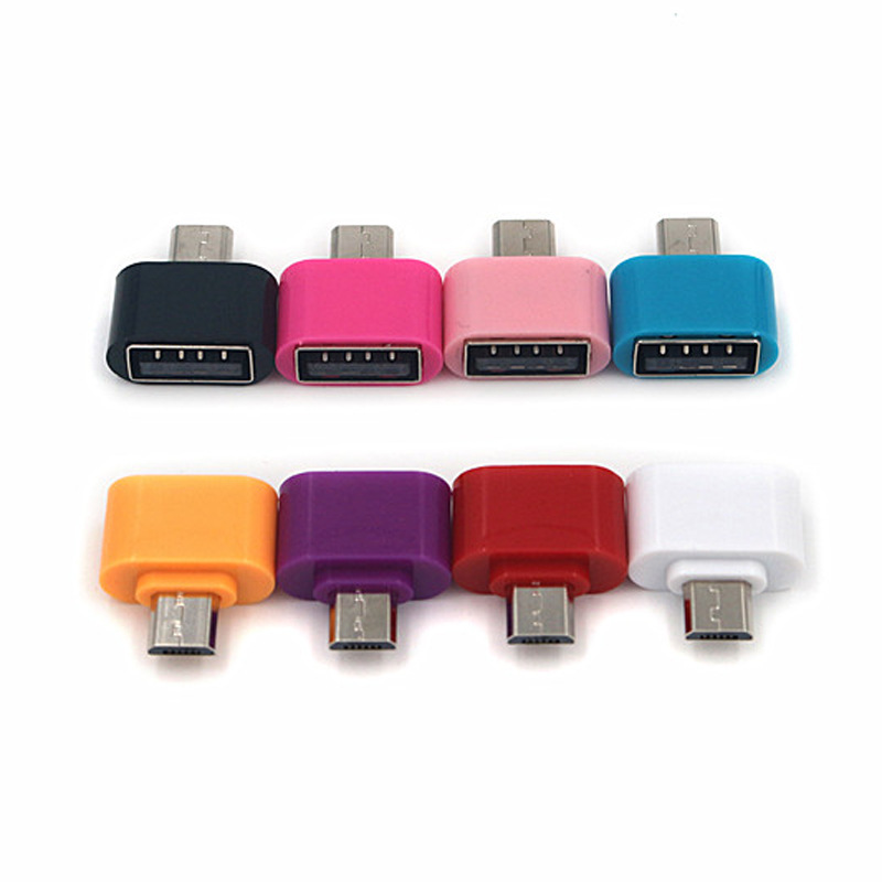 Adattatore Lettore Schede OTG - Espansione Mouse Tastiera Chiavetta USB Micro - Slot Scheda SD Singolo