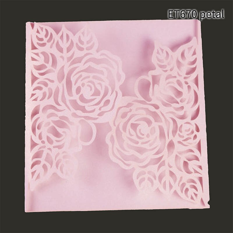 Card Making Cutting Dies Wedding Invitation Die Valentine's Day Decoration Metal Stencil DIY Scrapbooking Photo Album Decor: ET670 petal