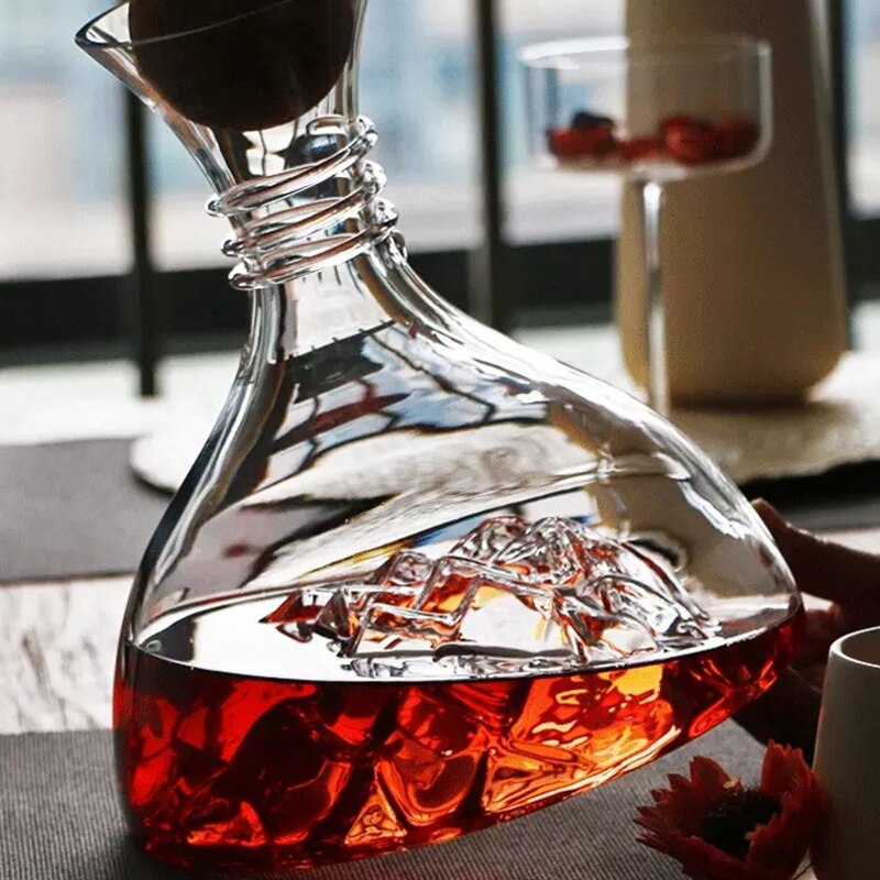 Lead-Free Crystal Glass Red Wine Decanter Manual Blown Wine Decanter