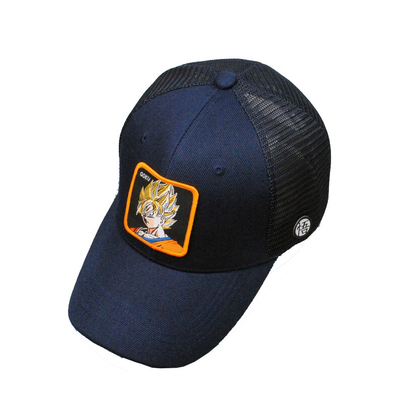 Sombrero de malla Z de dibujos animados, geniales, Goku, Vegetto, Lunch, Saiyan, sombreros de béisbol, gorra de mujer, Unisex