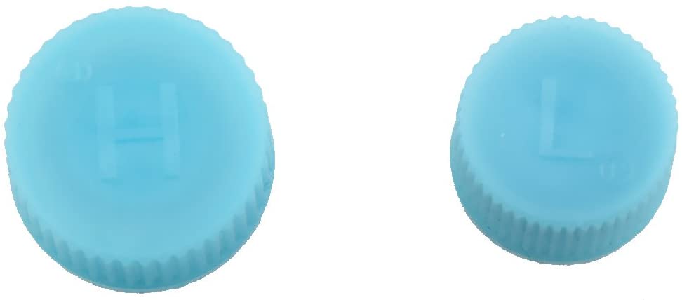 R134a bajo 15mm y alto 18mm aire acondicionado servicio AC Sistema de carga Puerto tapas de repuesto para coches 4 Uds