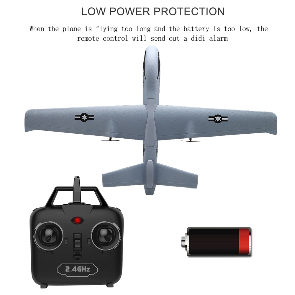 RC Airplane Plane Z51 with 2MP HD Camera or No Camera 20 Minutes Fligt Time Gliders With LED Hand Throwing Wingspan Foam Plane