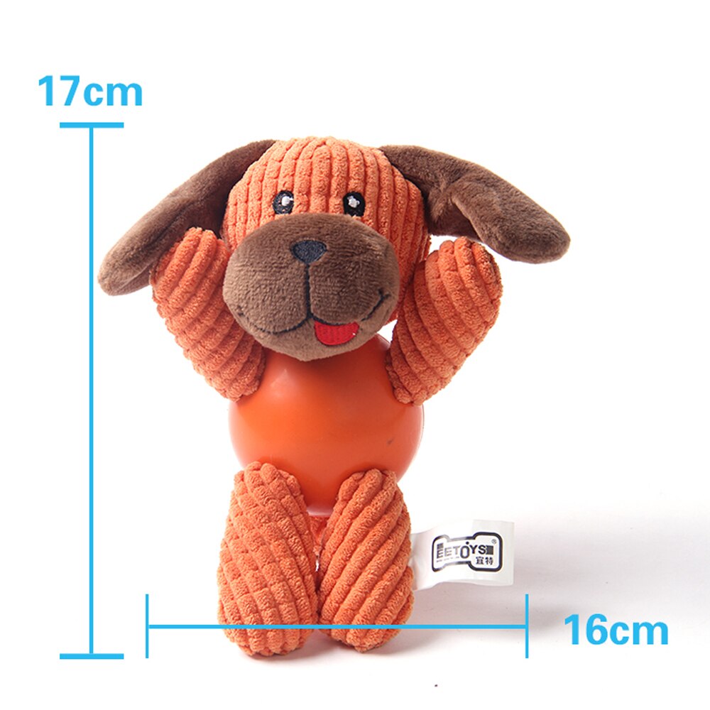 Jouets en velours côtelé couinant pour chien, jouets en peluche en forme d'animal, produits couinants, Puzzle résistant aux morsures, jouet molaire interactif, accessoires pour animaux de compagnie: dog