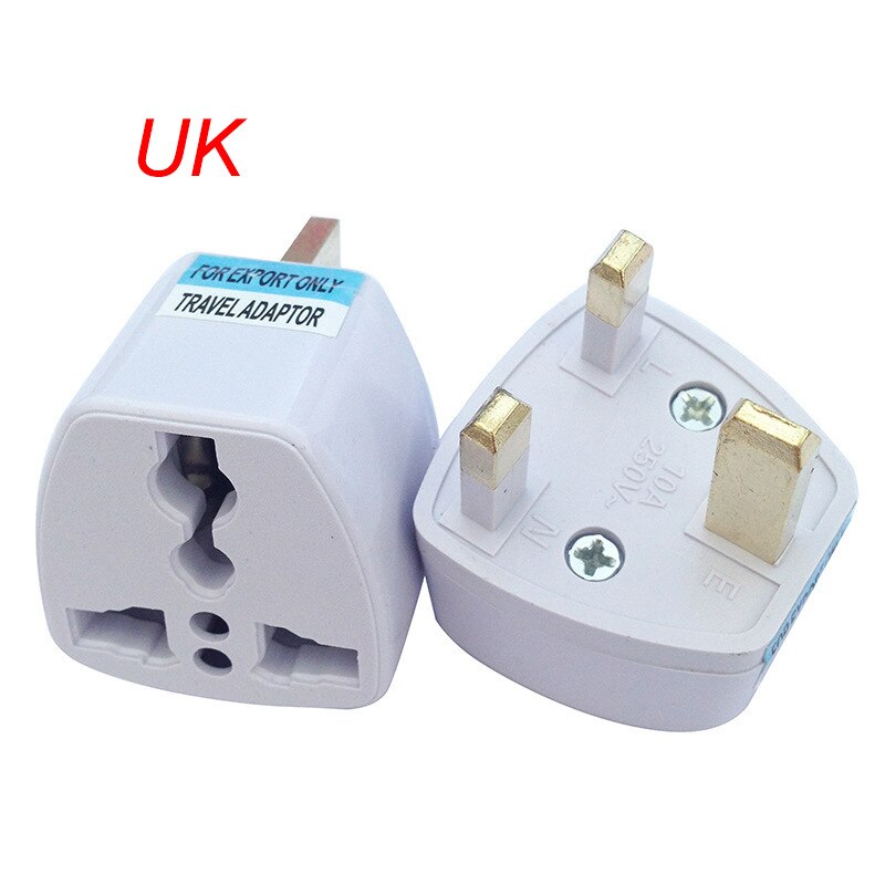 Enchufe de conversión estándar británico, adaptador estándar americano, adaptador estándar europeo: British Standard  white 