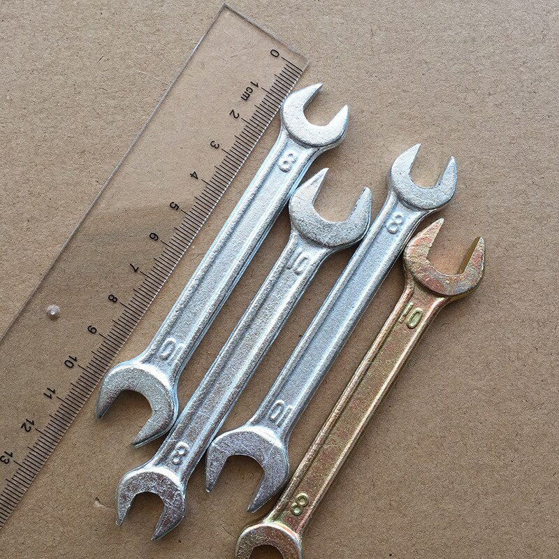 high strength galvanized double-ended mini wrench Portable outdoor vehicle maintenance tools
