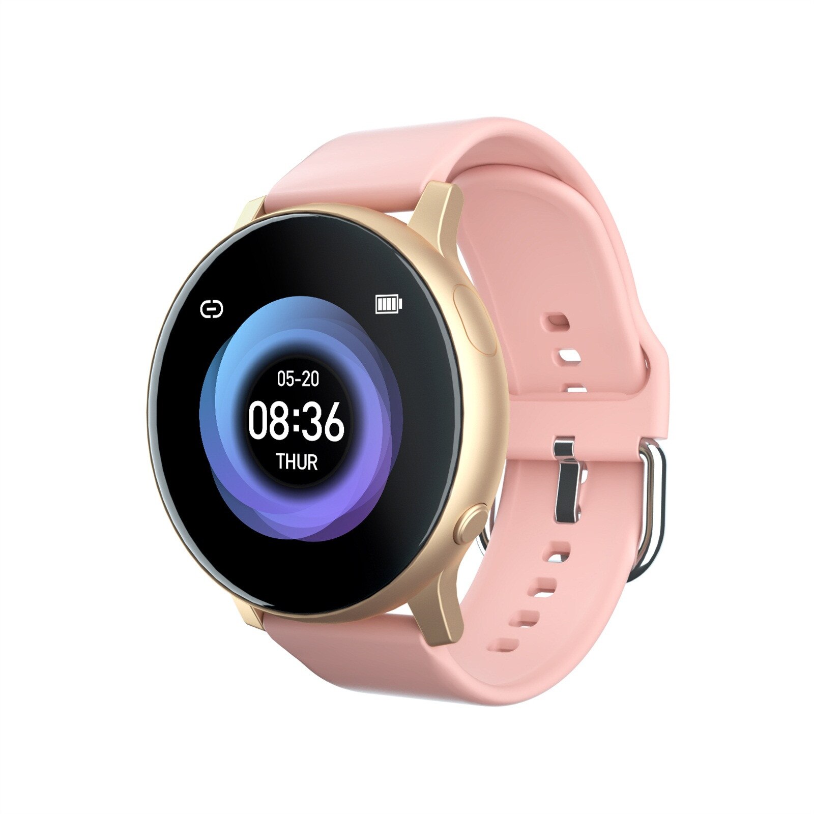 Blood Pressure Heart Rate Smart watch Ip67 Waterproof Fitness Tracke SmartWatch S2 Men Smart Watch opaski na rękę: Pink