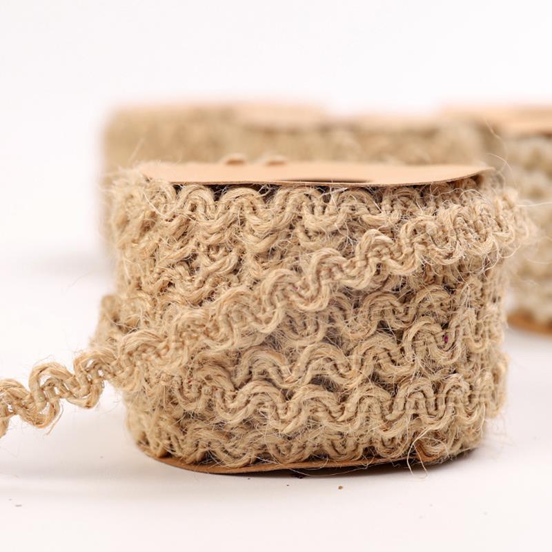 Hilo de Yute Natural de 5M, cuerda de arpillera de cáñamo, hilo para envolver de boda, bricolaje, decoración artesanal de floristería para Scrapbooking