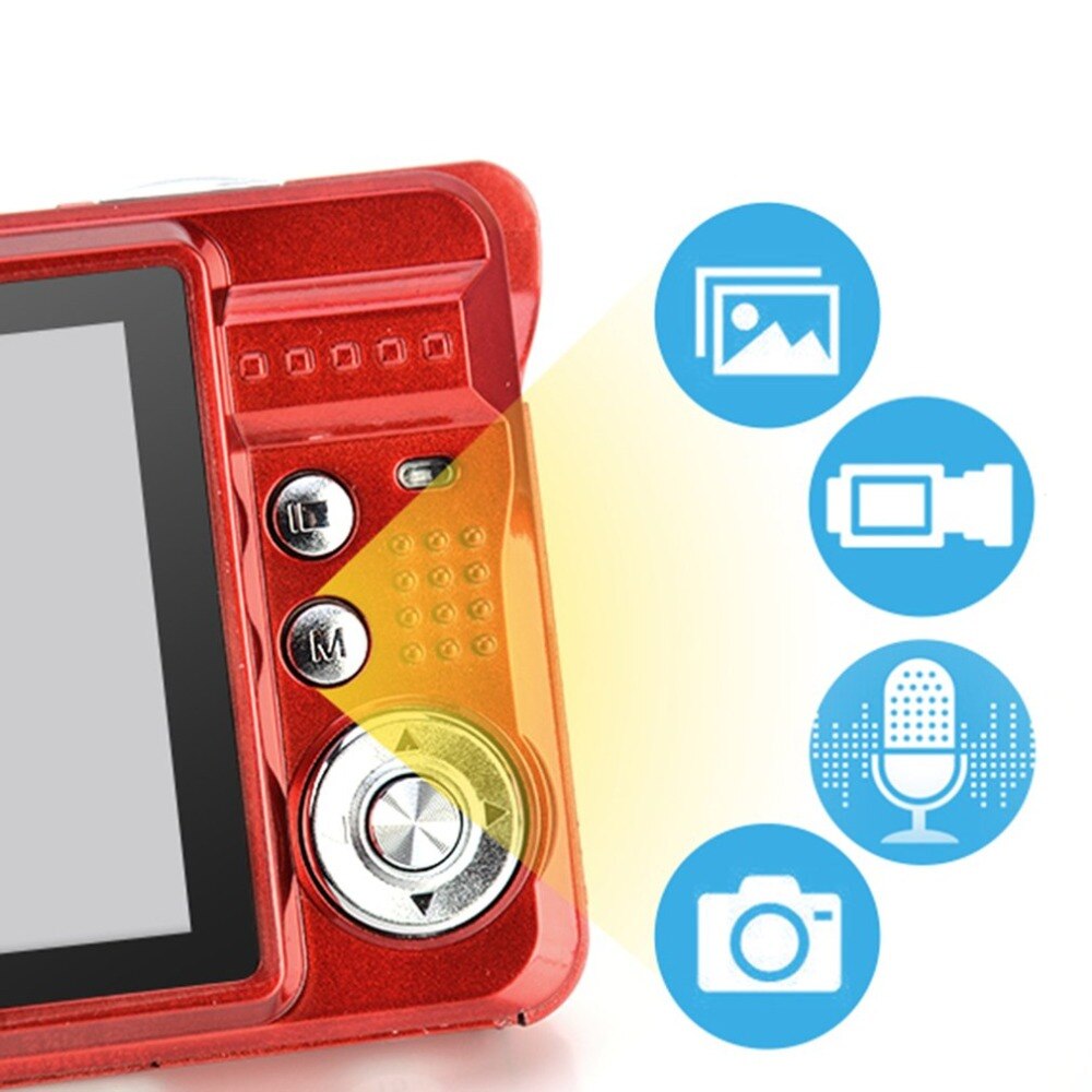 2.7 "TFT 1080P 8MP 8x Zoom appareil photo numérique écran LCD Micro caméra vidéo Mini Anti-secousse Full HD caméscope numérique pour enfant