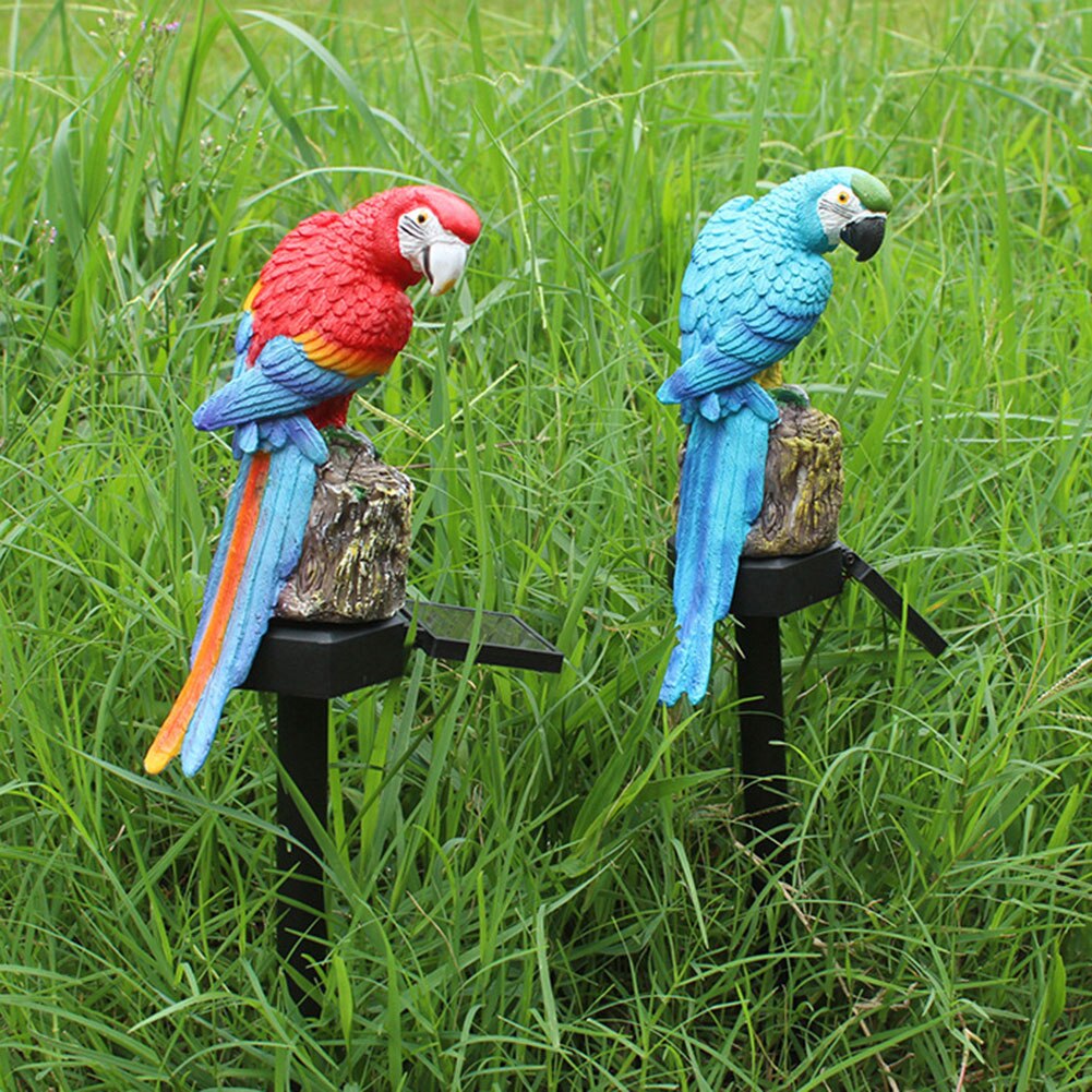 doprowadziło papuga w kształcie wodoodporna lampa na energię słoneczną lampa trawnik ścieżka ogrodowa wystrój wyposażony w papuga kształt projektu, żywy realistyczne.